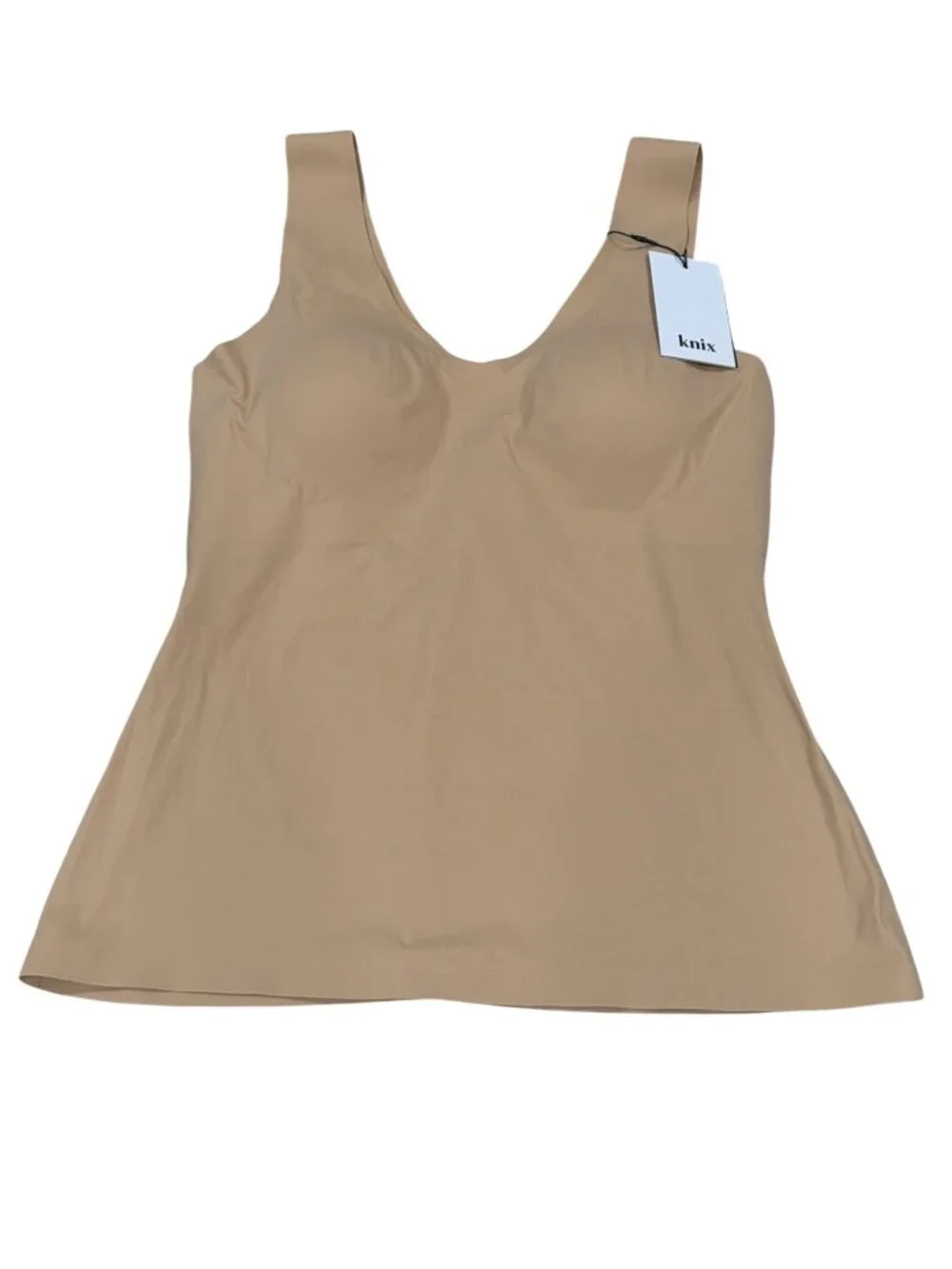 Knix Beige Evolution Tank Top Size L Seamless Design NWT